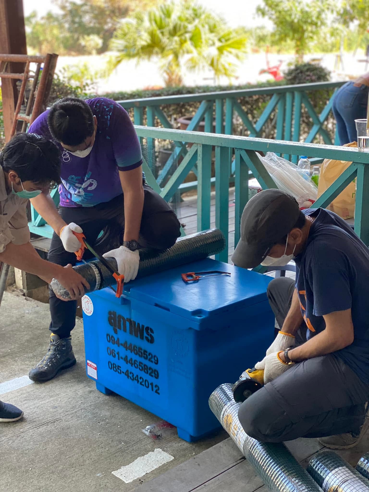 GMH Charity Bird Net activity in Ban Phai Lom, Nakhon Pathom, photo 9 of 14